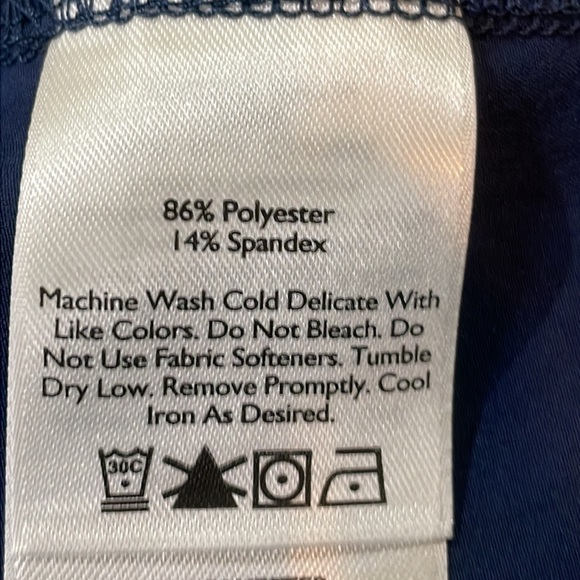 Eddie Bauer Navy Blue Long Sleeve Size Tall Large Adjustable Sleeve length - Picture 12 of 12